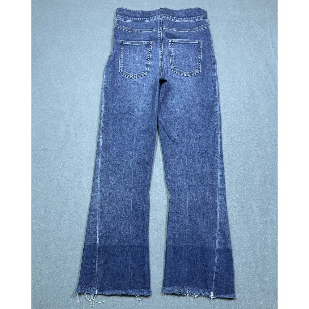 SPANX Blue High-Waist Ankle Flare Jeans - Picture 5 of 9